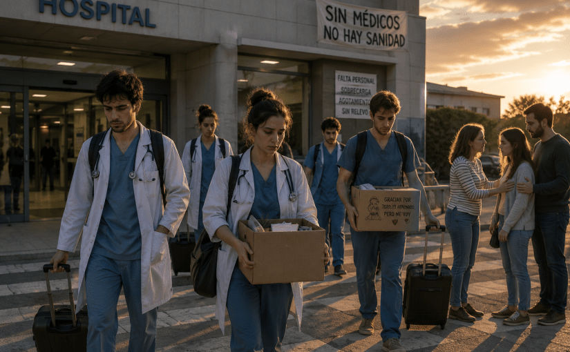 Médicos jóvenes abandonando la Sanidad Pública